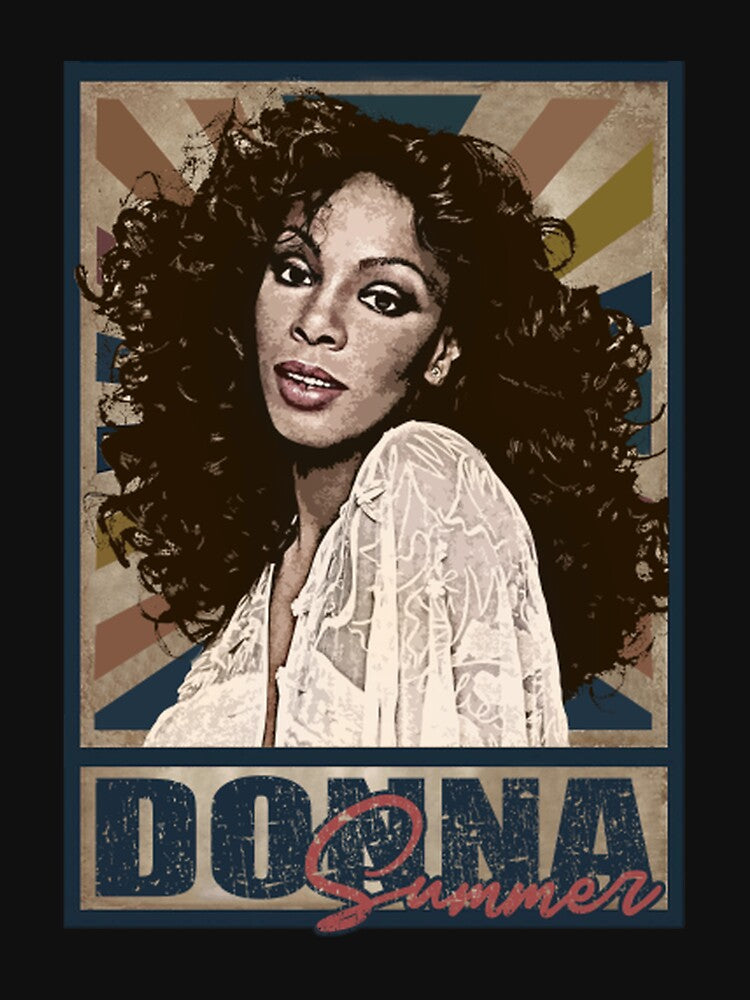 Donna Summer Vintage by MissPiperCom - Adult & Kids T-Shirts, Sweatshirts & Hoodies apparel design preview 2
