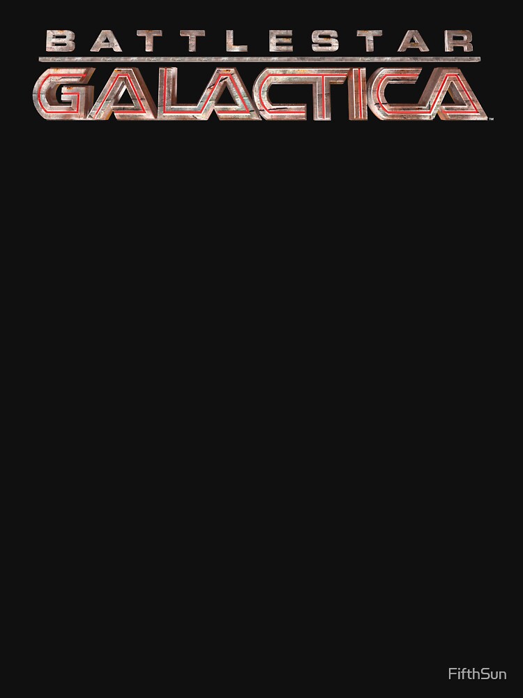 Battlestar Galactica Red Title Logo by FifthSun - Adult & Kids T-Shirts, Sweatshirts & Hoodies apparel design preview 2