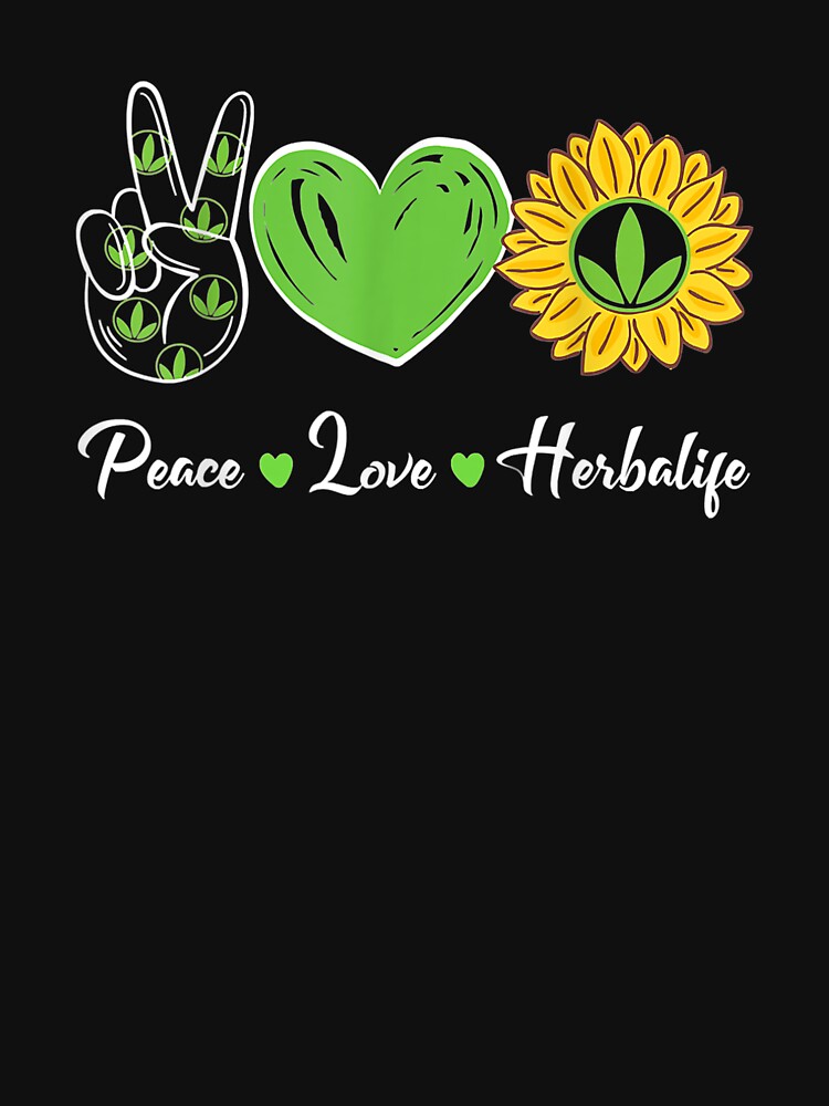 Peace Love Sunshine Herbalife by joandinkelSH - Adult & Kids T-Shirts, Sweatshirts & Hoodies apparel design preview 2
