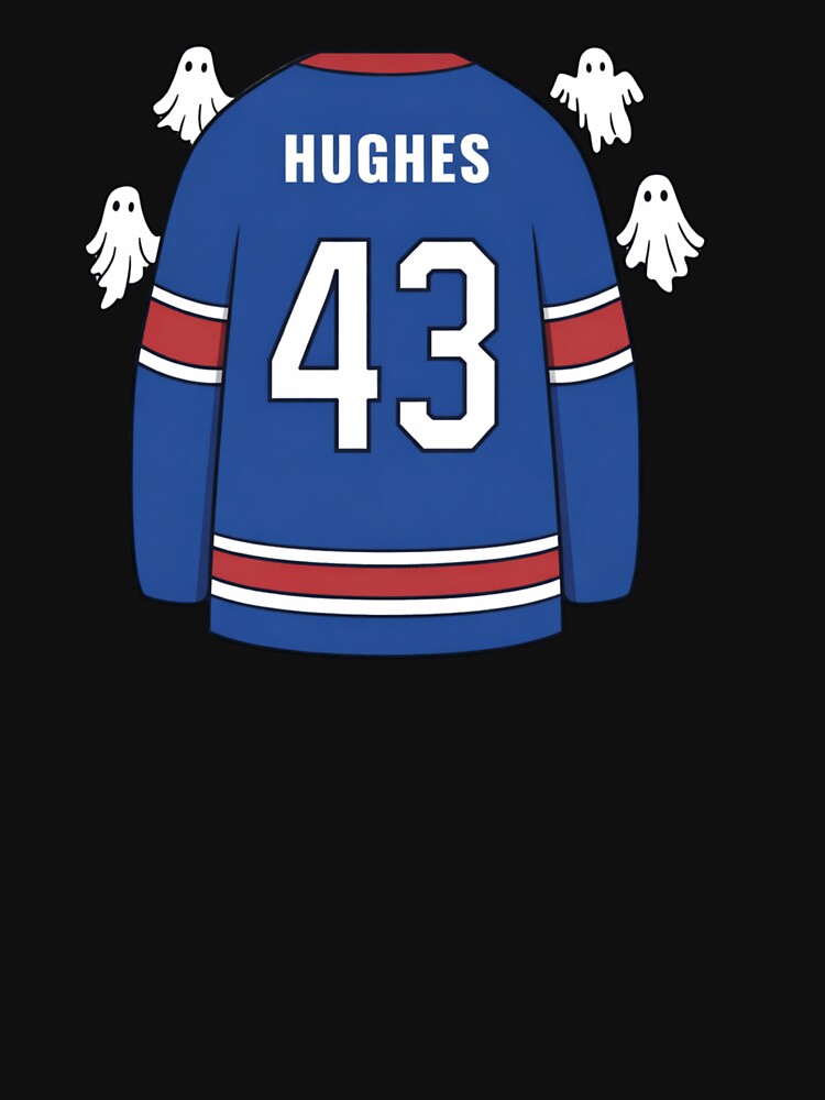 Hockey Fan Hughes Seeing Ghosts by WangTomLab - Adult & Kids T-Shirts, Sweatshirts & Hoodies apparel design preview 2