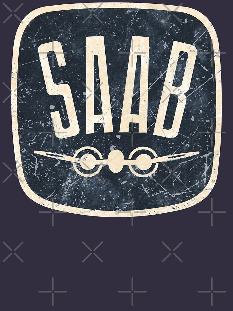 SAAB Car Vintage Retro Logo by Turboscope - Adult & Kids T-Shirts, Sweatshirts & Hoodies apparel design preview 2