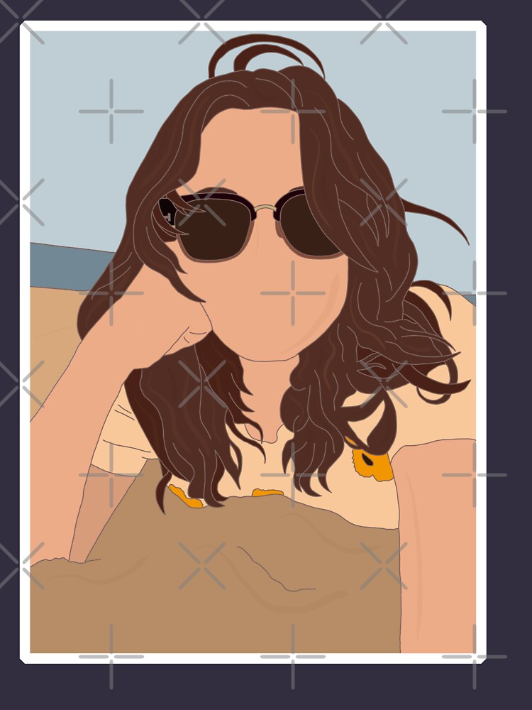 Mariska Hargitay Summer 2023 on the Beach by - Adult & Kids T-Shirts, Sweatshirts & Hoodies apparel design preview 2