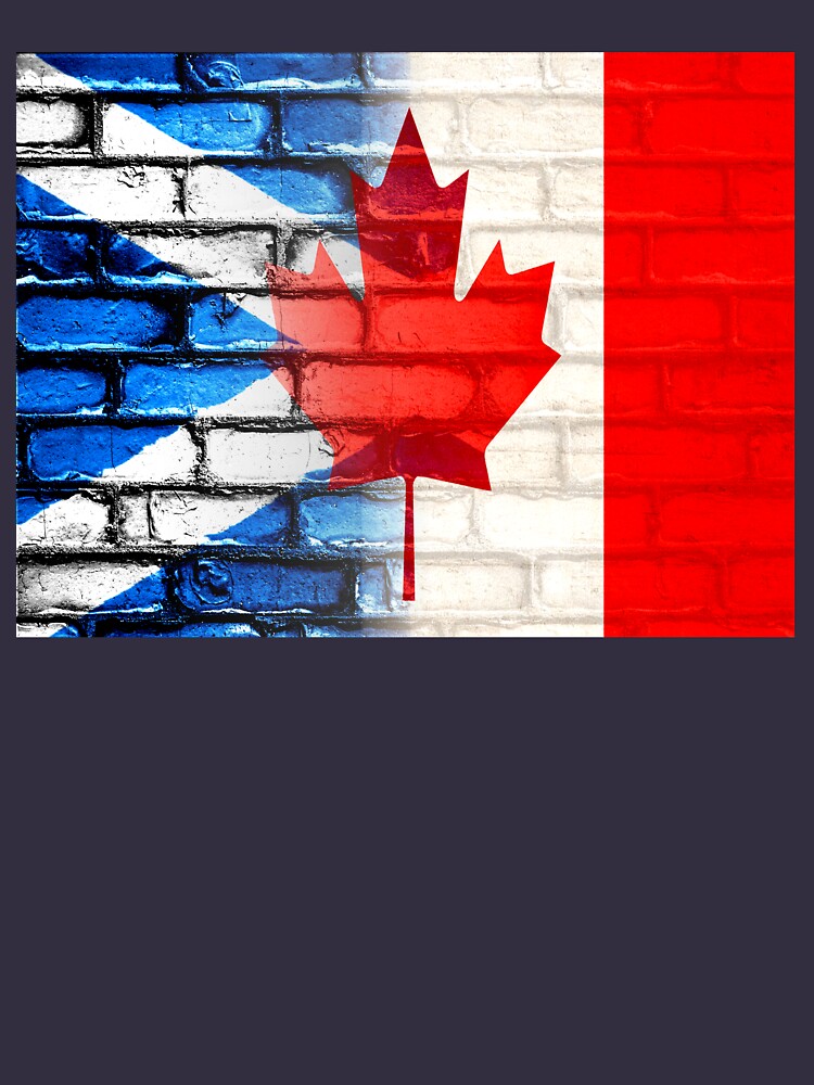Scottish Canadian Flag Fusion Scotland Canada - Adult & Kids T-Shirts, Sweatshirts & Hoodies apparel design preview 2