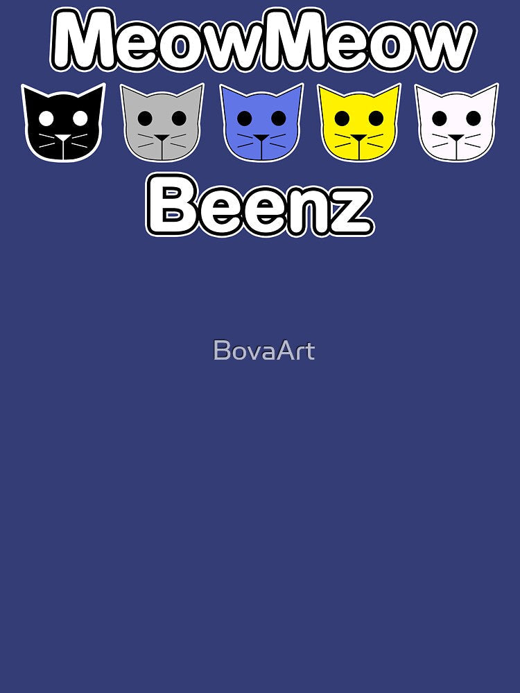 MeowMeow Beenz by BovaArt - Adult & Kids T-Shirts, Sweatshirts & Hoodies apparel design preview 2