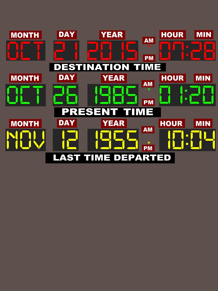 TIME CIRCUITS ON! by MrRed - Adult & Kids T-Shirts, Sweatshirts & Hoodies apparel design preview 2