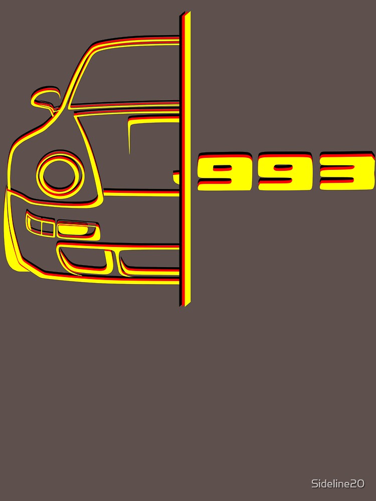 Porsche 993 Alternative Design by Sideline20 - Adult & Kids T-Shirts, Sweatshirts & Hoodies apparel design preview 2