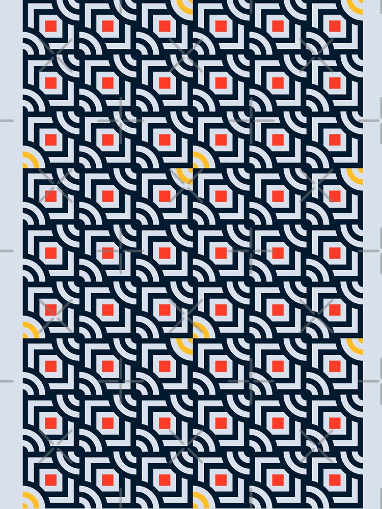 Round Pegs Square Navy Blue by SilverPegasus - Adult & Kids T-Shirts, Sweatshirts & Hoodies apparel design preview 2
