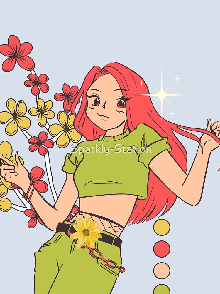 Flower by Sparkly-Station - Adult & Kids T-Shirts, Sweatshirts & Hoodies apparel design preview 2