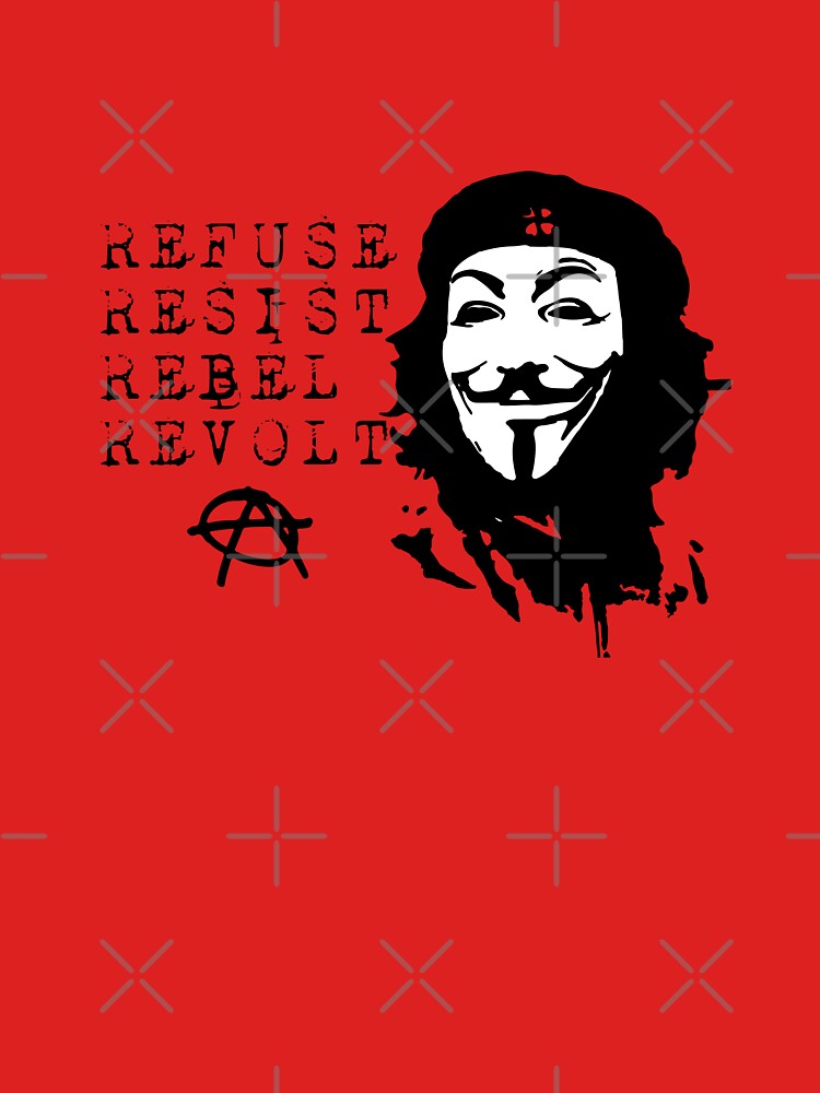 Refuse Resist Rebel Revolt by inkstyl - Adult & Kids T-Shirts, Sweatshirts & Hoodies apparel design preview 2