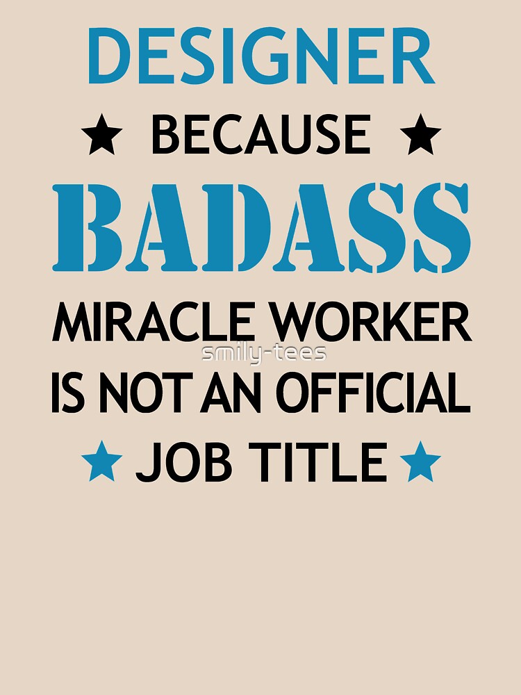Designer Badass Funny Birthday Christmas Gift by - Adult & Kids T-Shirts, Sweatshirts & Hoodies apparel design preview 2