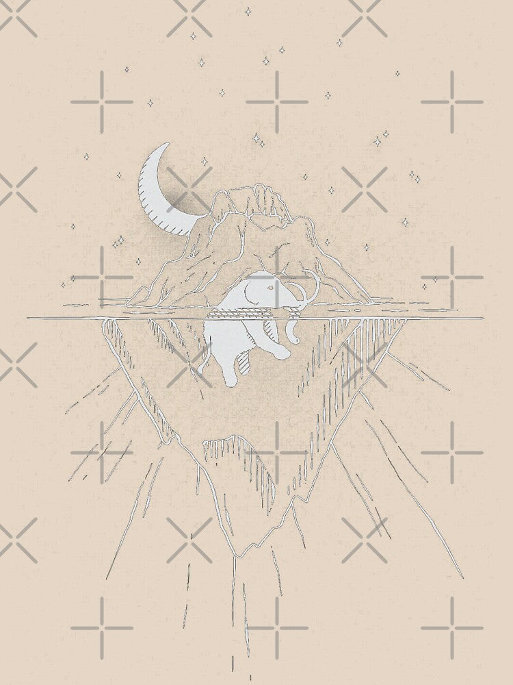Mammoth by MangaCortaTees - Adult & Kids T-Shirts, Sweatshirts & Hoodies apparel design preview 2