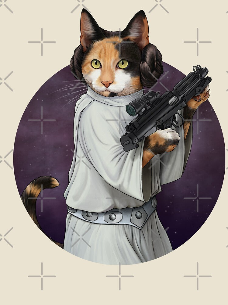 Space Purrincess by Jey Parks - Adult & Kids T-Shirts, Sweatshirts & Hoodies apparel design preview 2