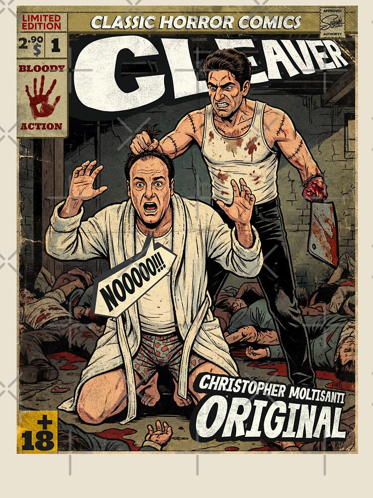 The Cleaver Sopranos) Vintage Comic Cover Art by - Adult & Kids T-Shirts, Sweatshirts & Hoodies apparel design preview 2