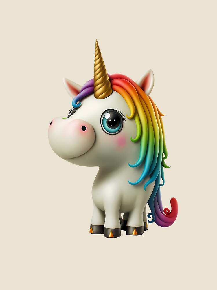 Cute Unicorn by Art1955 - Adult & Kids T-Shirts, Sweatshirts & Hoodies apparel design preview 2