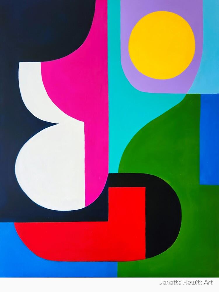 Colourful geometric design by Jenette Hewitt Art - Adult & Kids T-Shirts, Sweatshirts & Hoodies apparel design preview 2