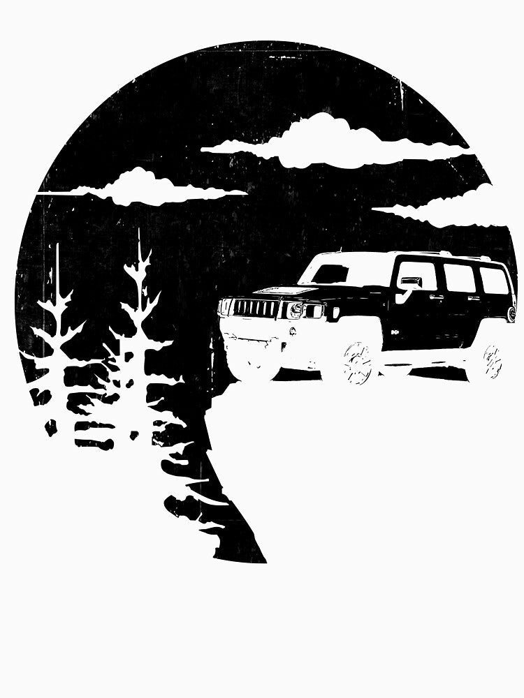 Hummer H1 H2 H3 Adventure Off Road by SunYahui - Adult & Kids T-Shirts, Sweatshirts & Hoodies apparel design preview 2