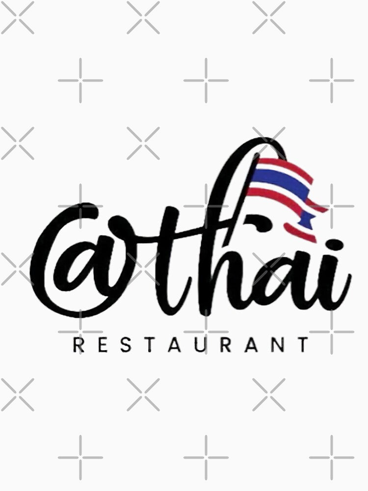 @Thai Restaurant (Black) by Goodyzaa - Adult & Kids T-Shirts, Sweatshirts & Hoodies apparel design preview 2