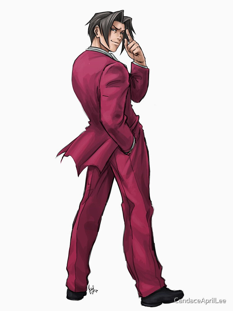 Miles Edgeworth Investigations by CandaceAprilLee - Adult & Kids T-Shirts, Sweatshirts & Hoodies apparel design preview 2