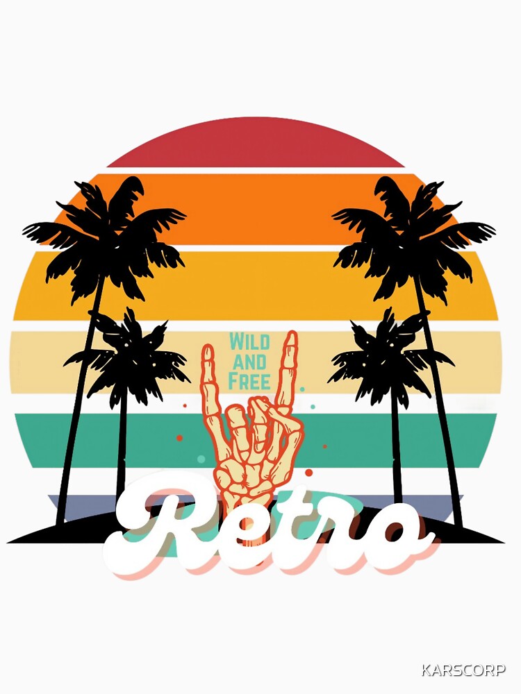 Retro Beach Classic by KARSCORP - Adult & Kids T-Shirts, Sweatshirts & Hoodies apparel design preview 2