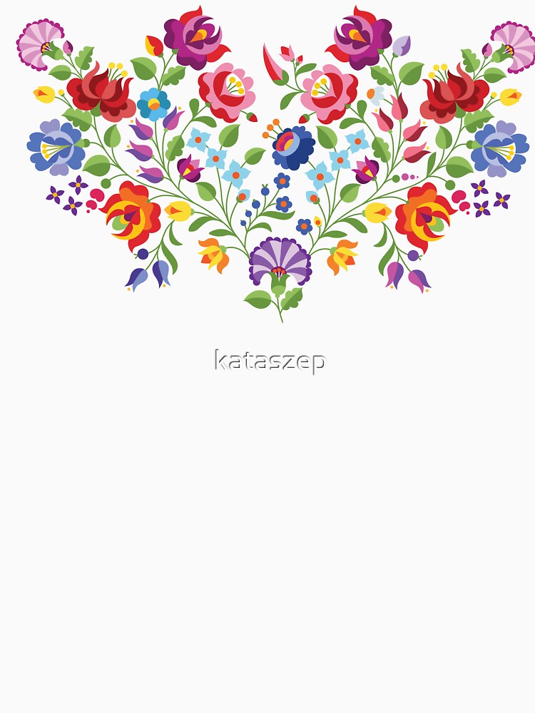Flowers from Kalocsa by kataszep - Adult & Kids T-Shirts, Sweatshirts & Hoodies apparel design preview 2