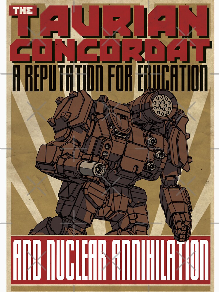 Battletech 'Mechs: The Taurian Concordat by - Adult & Kids T-Shirts, Sweatshirts & Hoodies apparel design preview 2