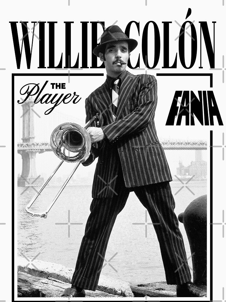 Willie Colon The Player by Furtivo Vzla - Adult & Kids T-Shirts, Sweatshirts & Hoodies apparel design preview 2