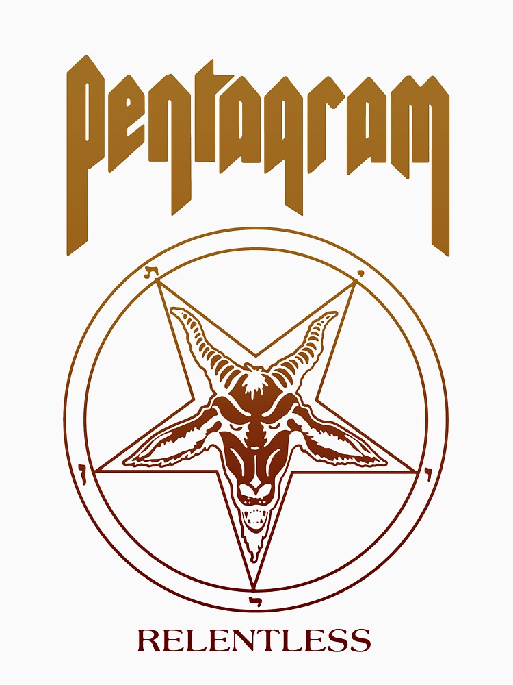 Pentagram Relentless by SlinkyWire - Adult & Kids T-Shirts, Sweatshirts & Hoodies apparel design preview 2