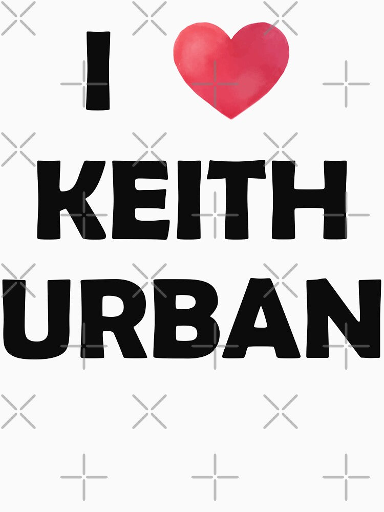 I Love Keith Urban by dev11588 - Adult & Kids T-Shirts, Sweatshirts & Hoodies apparel design preview 2