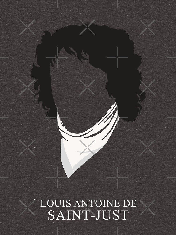 Louis Antoine de Saint-Just by Wahyu Aji Sadewa - Adult & Kids T-Shirts, Sweatshirts & Hoodies apparel design preview 2