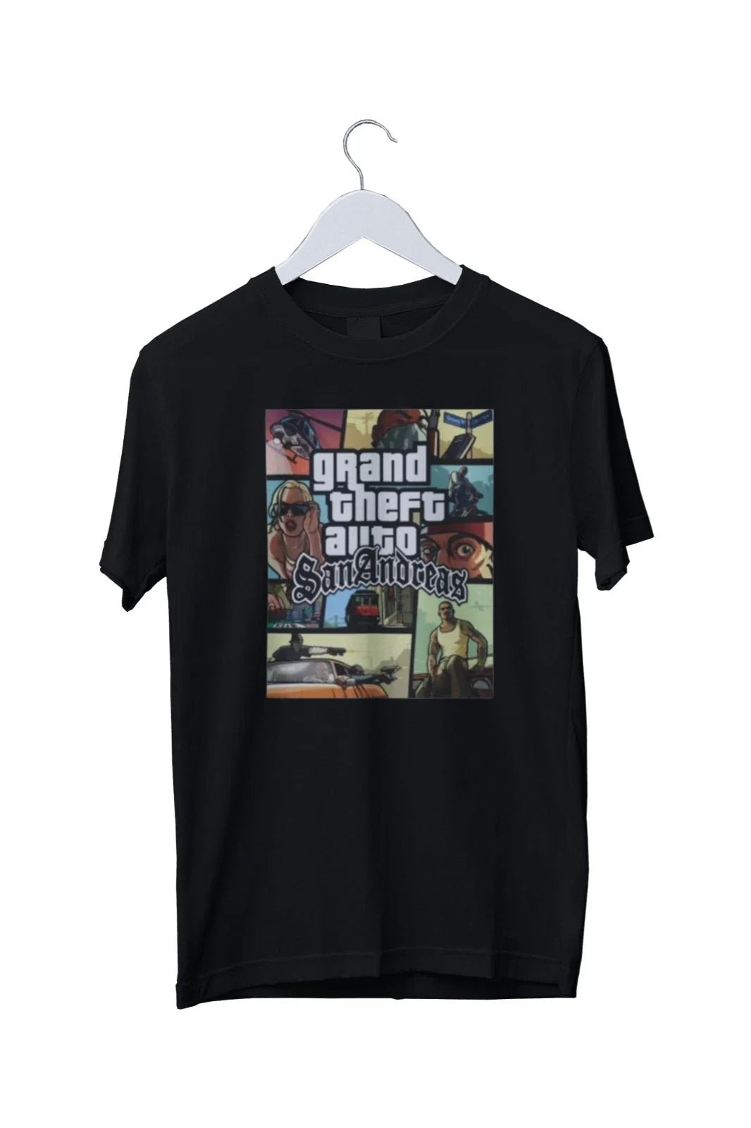 GTA Grand Theft Auto San Andreas Graphic Print Mens S - Adult & Kids T-Shirts, Sweatshirts & Hoodies apparel design preview 1