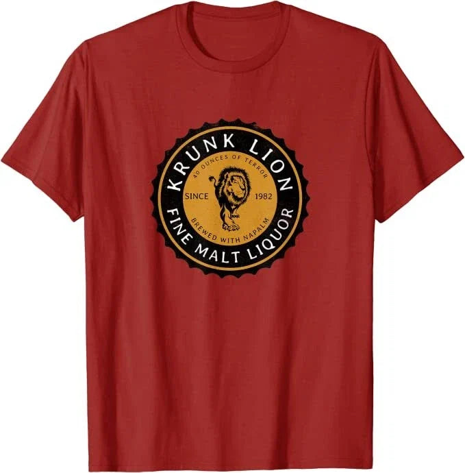 Retro Krunk Lion Fine Malt Liquor "Brewed with - Adult & Kids T-Shirts, Sweatshirts & Hoodies apparel design preview 1