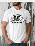 Personalized This Awesome Dad Belongs To Custom Kids - Adult & Kids T-Shirts, Sweatshirts & Hoodies apparel design preview 1
