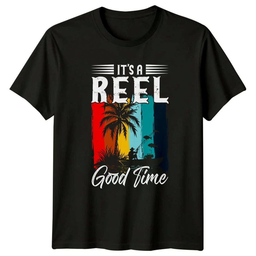 Its A Reel Good Time Boat Fishing Birthday Gift For - Adult & Kids T-Shirts, Sweatshirts & Hoodies apparel design preview 1