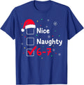 Meme Six Seven Christmas 67 Nice Naughty - Adult & Kids T-Shirts, Sweatshirts & Hoodies apparel design preview 1