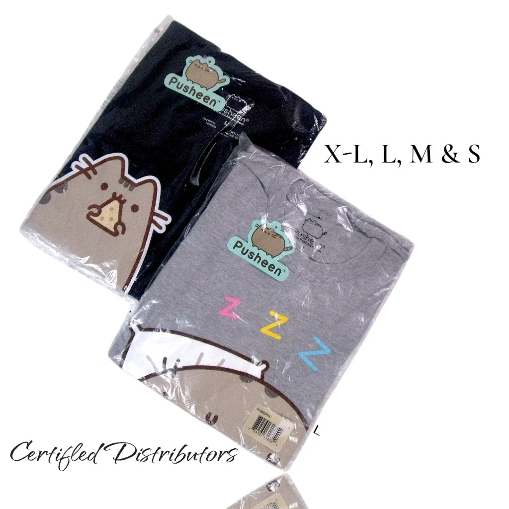 (Set of 2) Pusheen the Cat (Sizes: S, M, L, or XL) - Adult & Kids T-Shirts, Sweatshirts & Hoodies apparel design preview 1