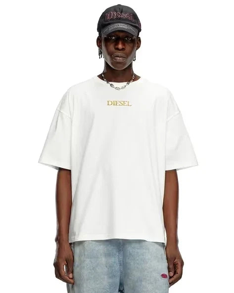 Diesel Mens White T-Boxt-Q20 Cotton Graphic Print - Adult & Kids T-Shirts, Sweatshirts & Hoodies apparel design preview 1