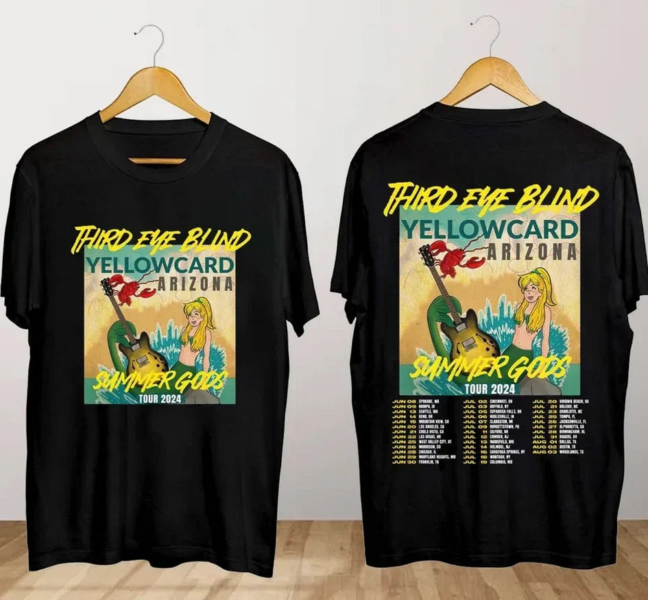 Third Eye Blind 2024 Summer Gods Tour Two Sides - Adult & Kids T-Shirts, Sweatshirts & Hoodies apparel design preview 1