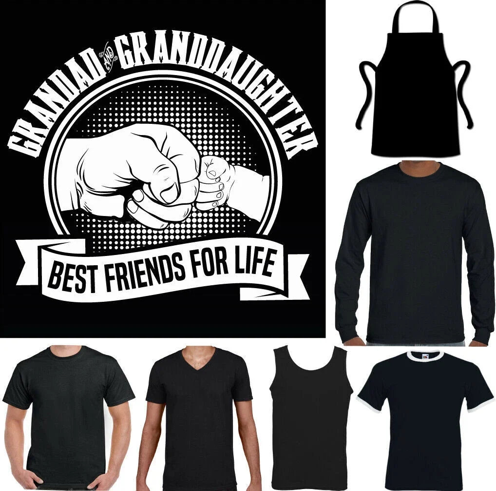 FATHER'S DAY Mens Grandad Granddaughter Best Friends - Adult & Kids T-Shirts, Sweatshirts & Hoodies apparel design preview 1