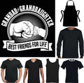 FATHER'S DAY Mens Grandad Granddaughter Best Friends - Adult & Kids T-Shirts, Sweatshirts & Hoodies apparel design preview 1