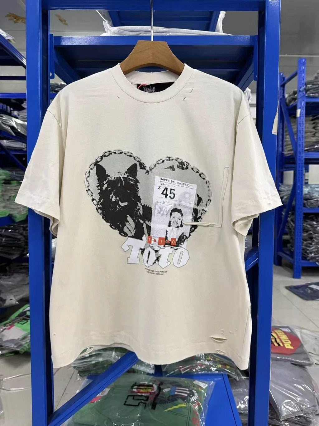 High Street Puppy Print Washed Distressed Unisex - Adult & Kids T-Shirts, Sweatshirts & Hoodies apparel design preview 1
