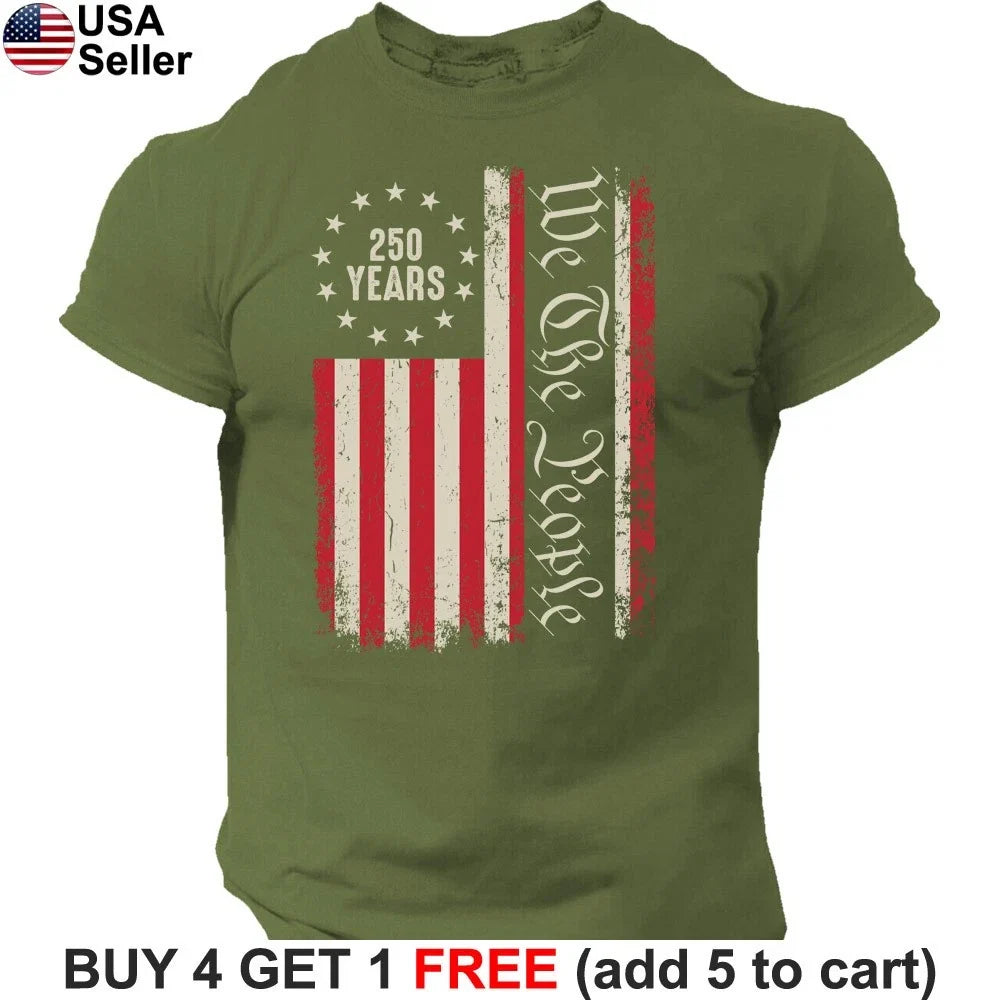 We The People 250 Years 250th Anniversary USA America - Adult & Kids T-Shirts, Sweatshirts & Hoodies apparel design preview 1
