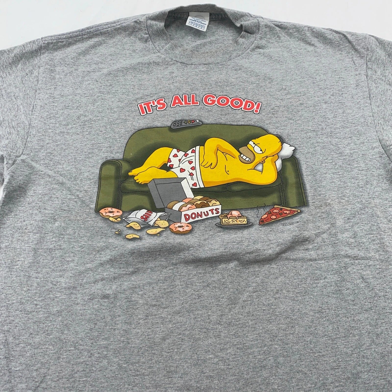 Vintage THE SIMPSONS HOMER IT'S ALL GOOD LARGE - Adult & Kids T-Shirts, Sweatshirts & Hoodies apparel design preview 1