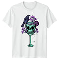 Vintage Skull Raven Mushrooms Gothic Dark Fantasy - Adult & Kids T-Shirts, Sweatshirts & Hoodies apparel design preview 1