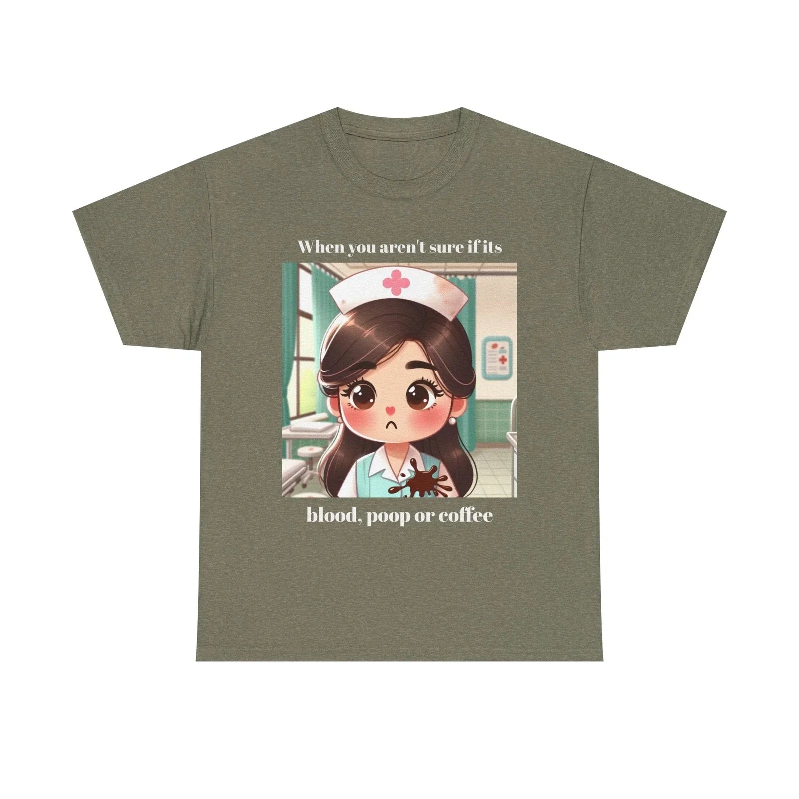 Nurse Blood, Poop or Coffee Funny Healthcare nursing - Adult & Kids T-Shirts, Sweatshirts & Hoodies apparel design preview 1