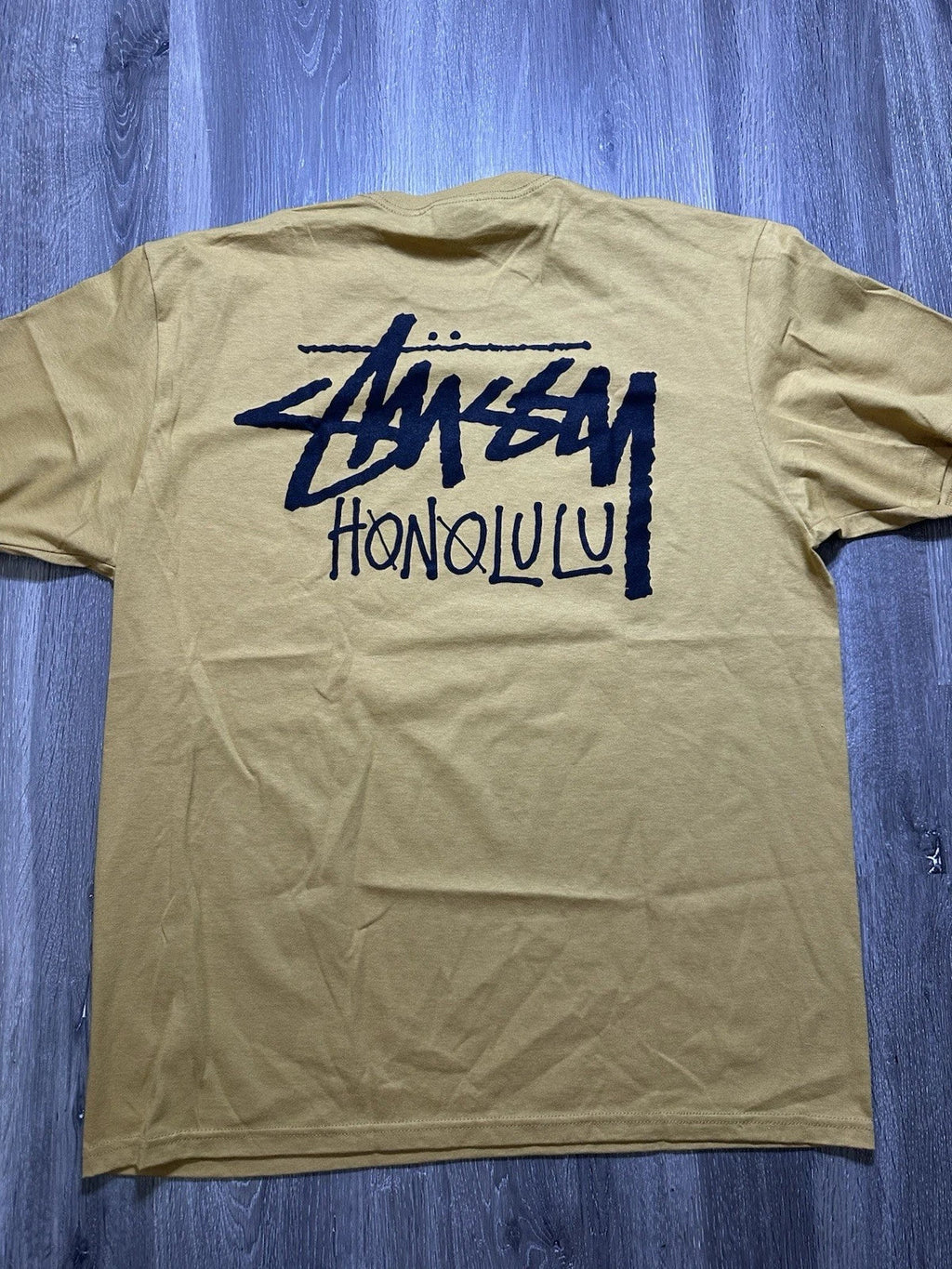 Stussy Honolulu Chapter Men's Large Curry/Yellow Rare - Adult & Kids T-Shirts, Sweatshirts & Hoodies apparel design preview 1