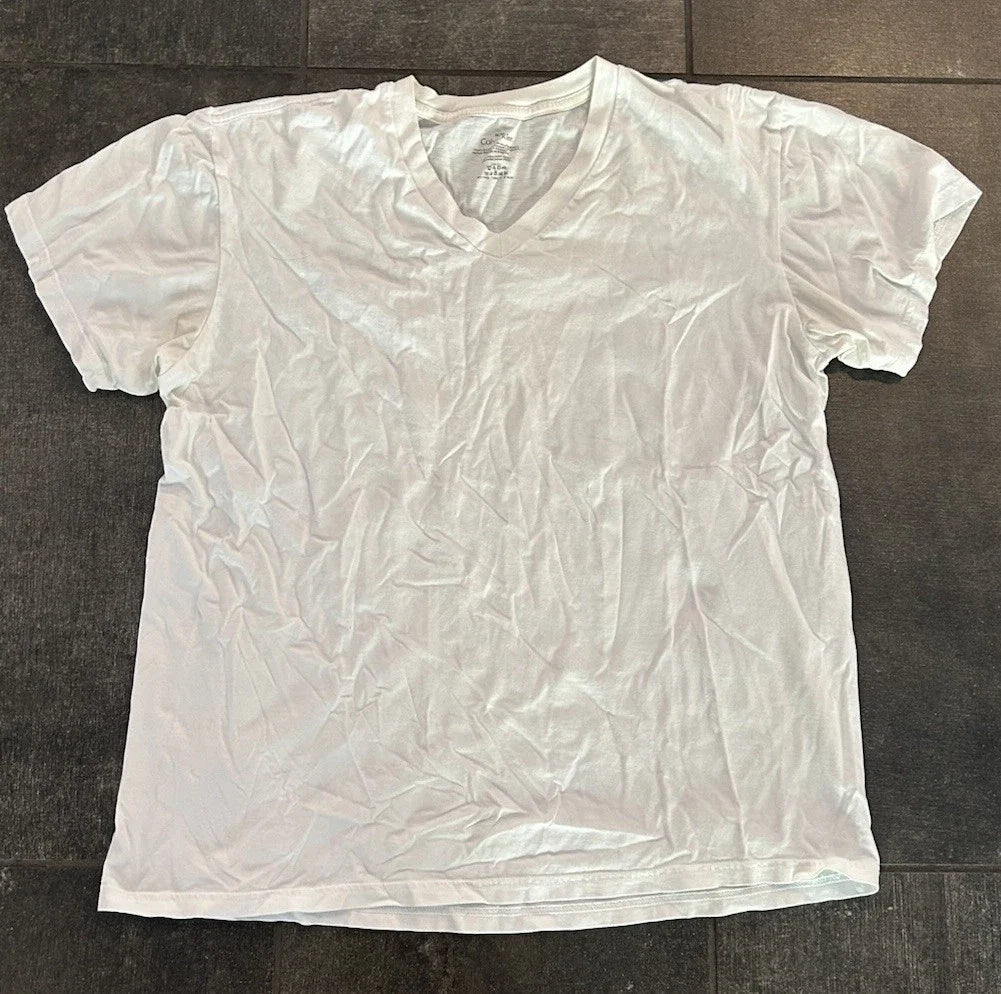 Calvin Klein V-Neck White Men's Size Medium - Adult & Kids T-Shirts, Sweatshirts & Hoodies apparel design preview 1