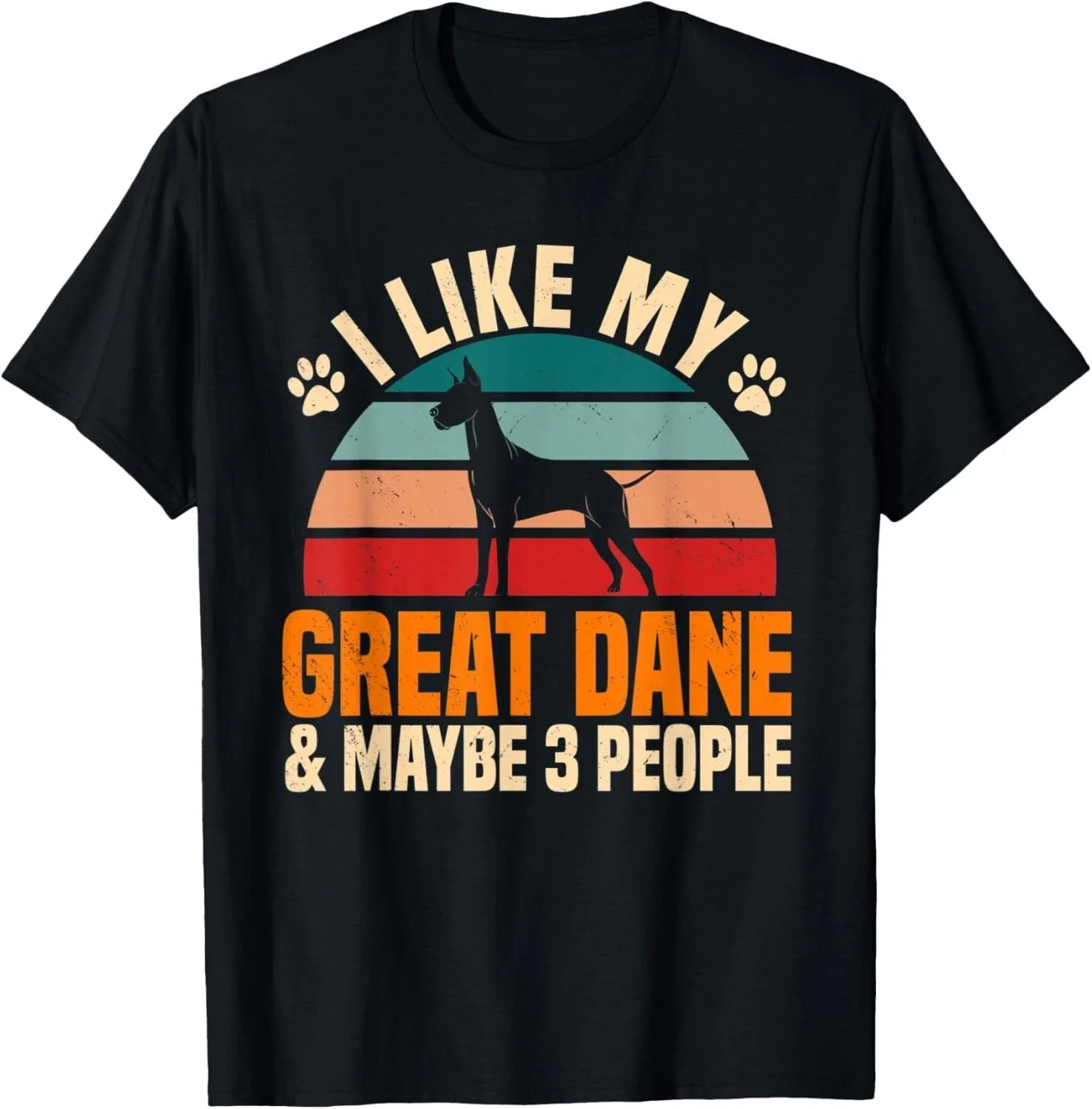 Great Dane Introverted Gentle Dog Lover German - Adult & Kids T-Shirts, Sweatshirts & Hoodies apparel design preview 1