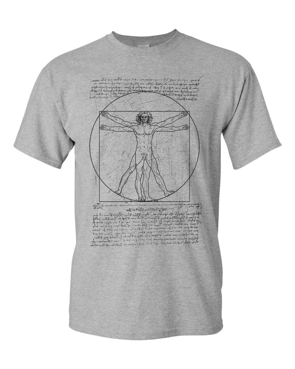 Vitruvian Man Da Vinci Men's 938 - Adult & Kids T-Shirts, Sweatshirts & Hoodies apparel design preview 1