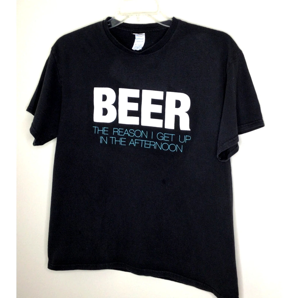 Delta ProWeight Black "Beer the reason I get up in - Adult & Kids T-Shirts, Sweatshirts & Hoodies apparel design preview 1
