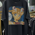 90s Sailor Moon Promo Black XXL - Adult & Kids T-Shirts, Sweatshirts & Hoodies apparel design preview 1